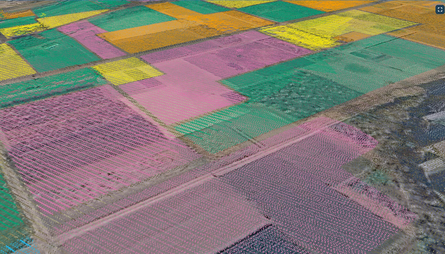 Site selection view comparing 500 m and 1 km catchments