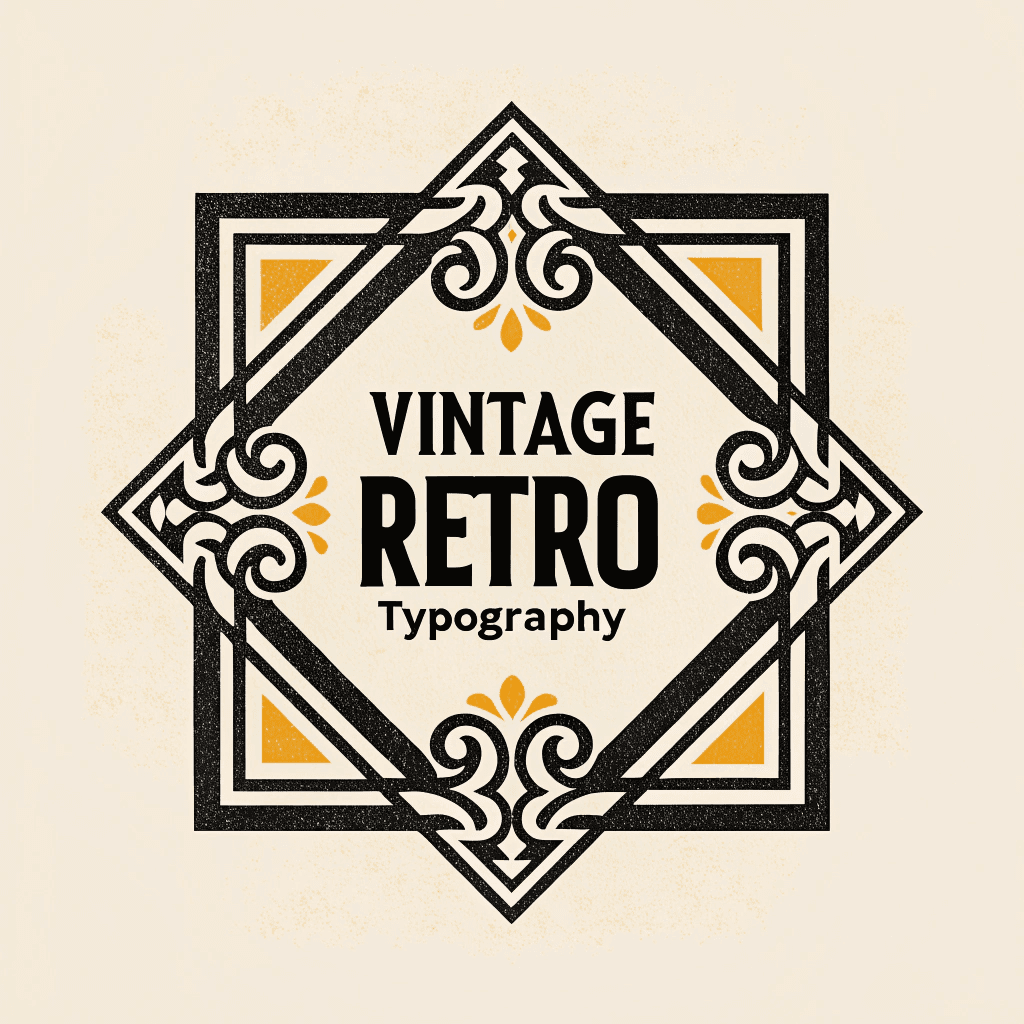 Classic vintage-style logos.