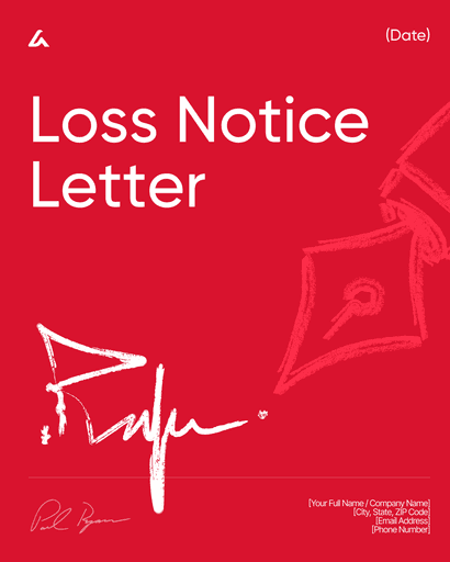 Loss Notice Letter