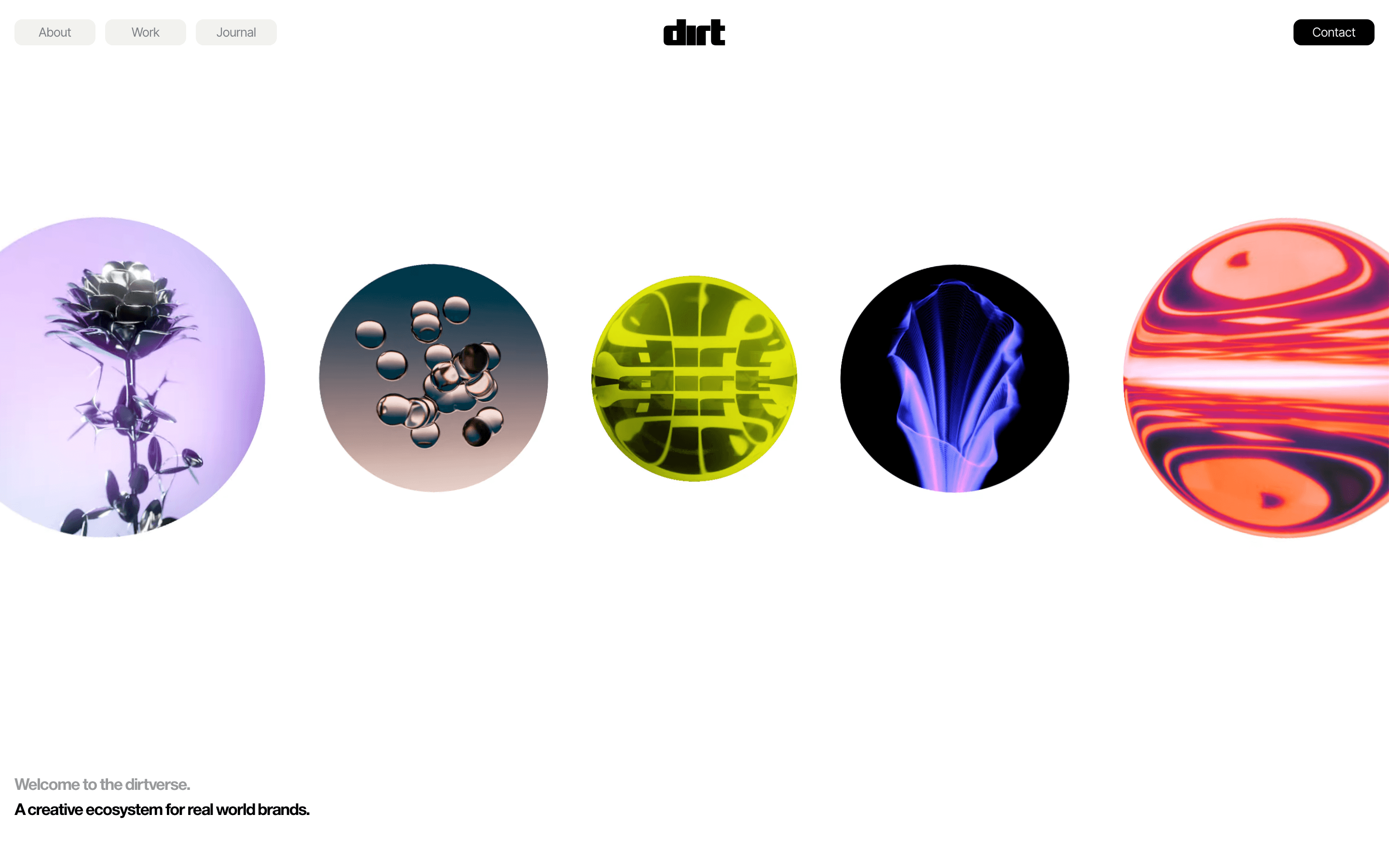 Dirtverse marketing agency website screenshot