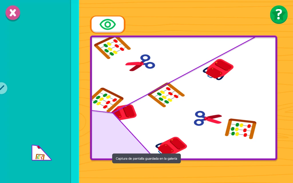 Puzzle pieces and placement frame
