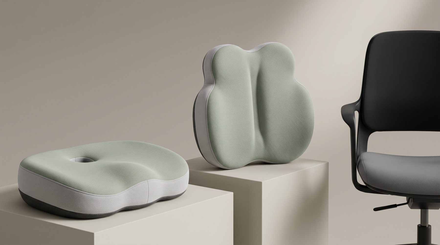 Under you, behind you, or both: three ways to change how a chair feels.