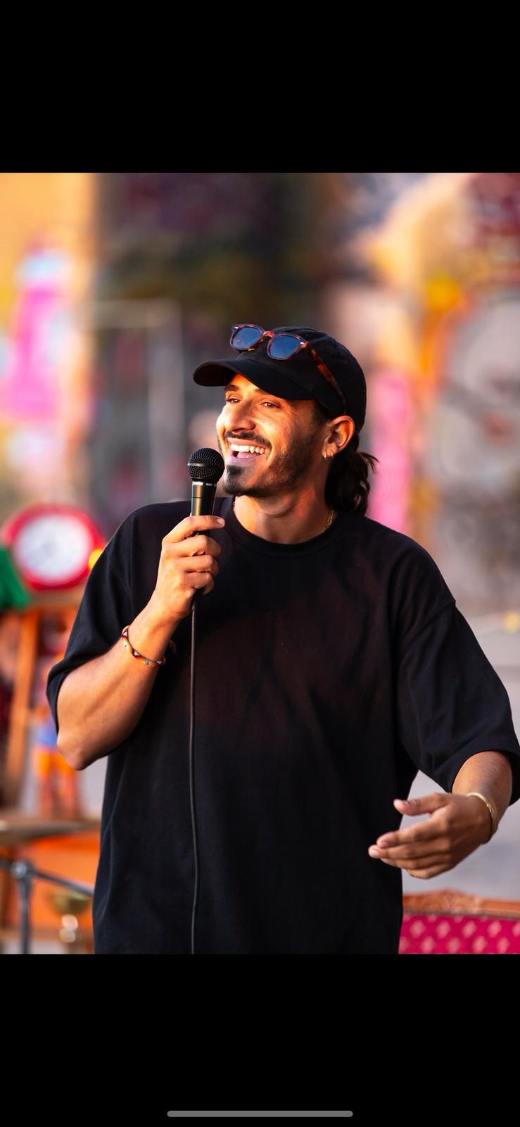 A man with mic