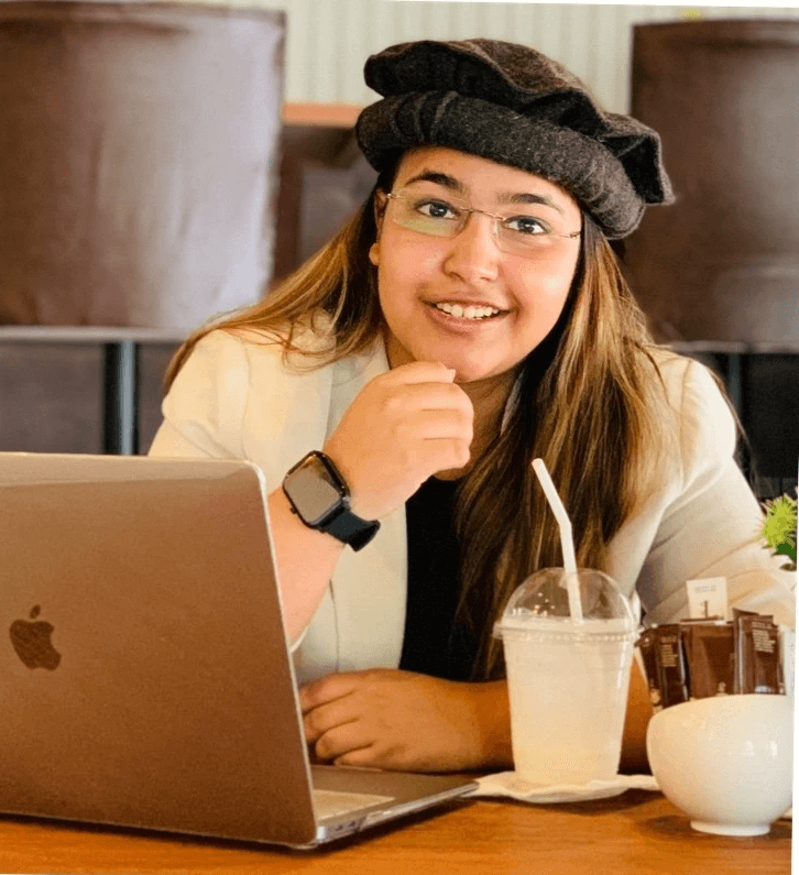 Portrait of portfolio creator – front view