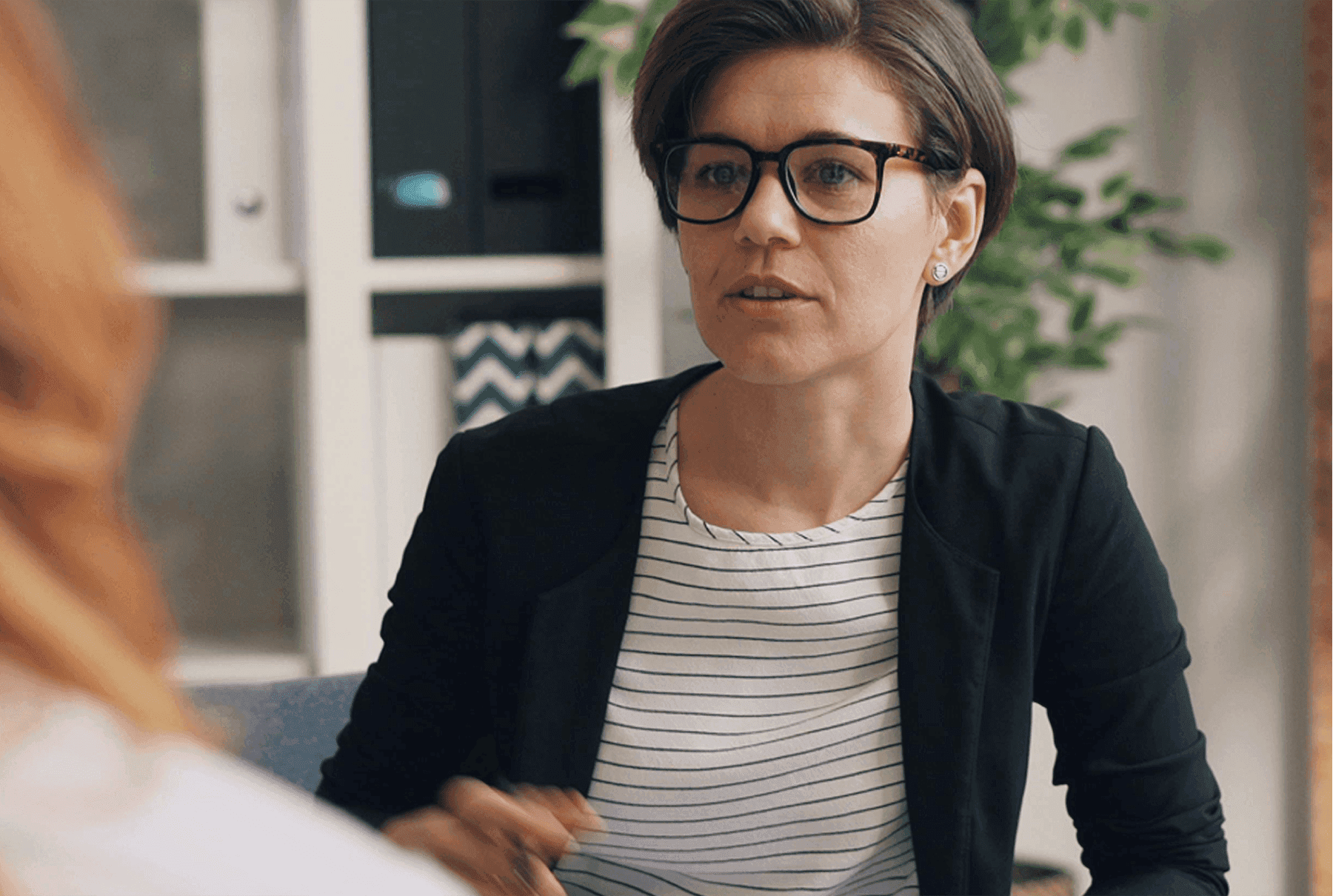 Sesión de psicología individual en consulta