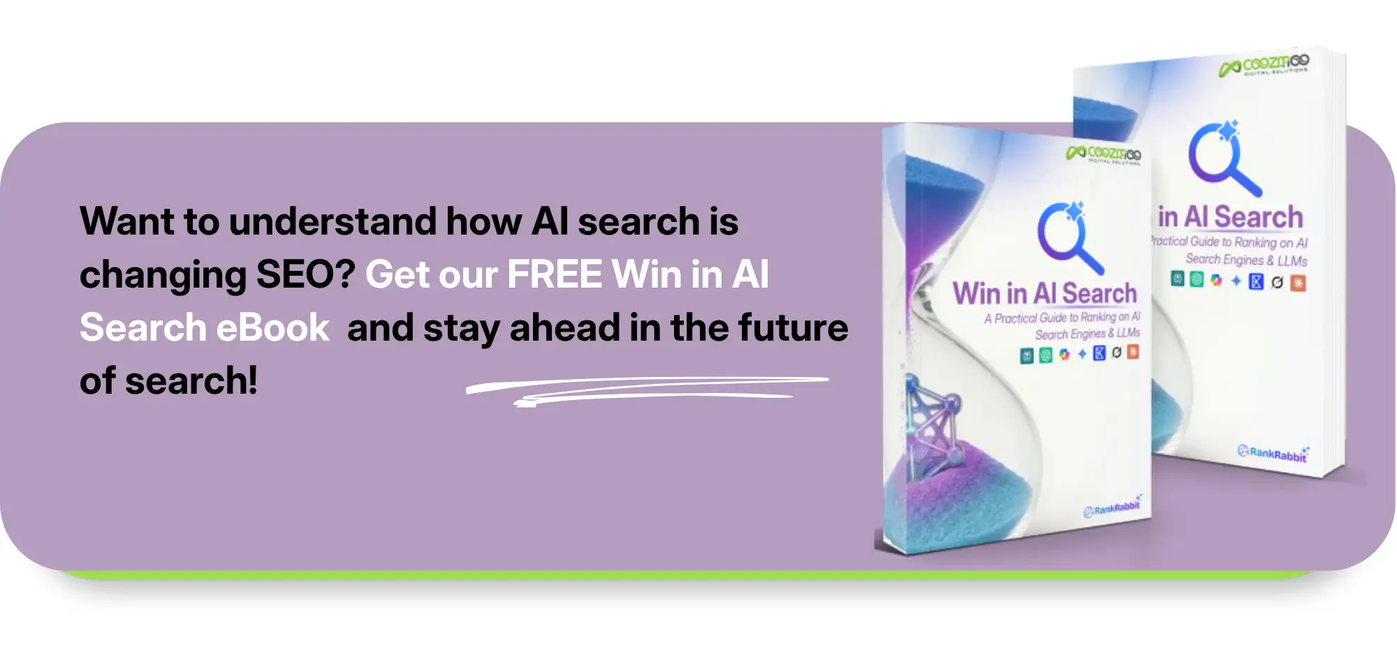 call-to-action for Free Win in AI Search eBook & The Rise of GenAI.