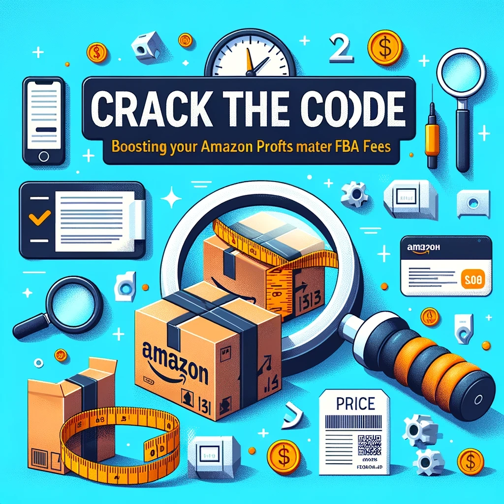 Graphic with Amazon parcels and a magnifying glass