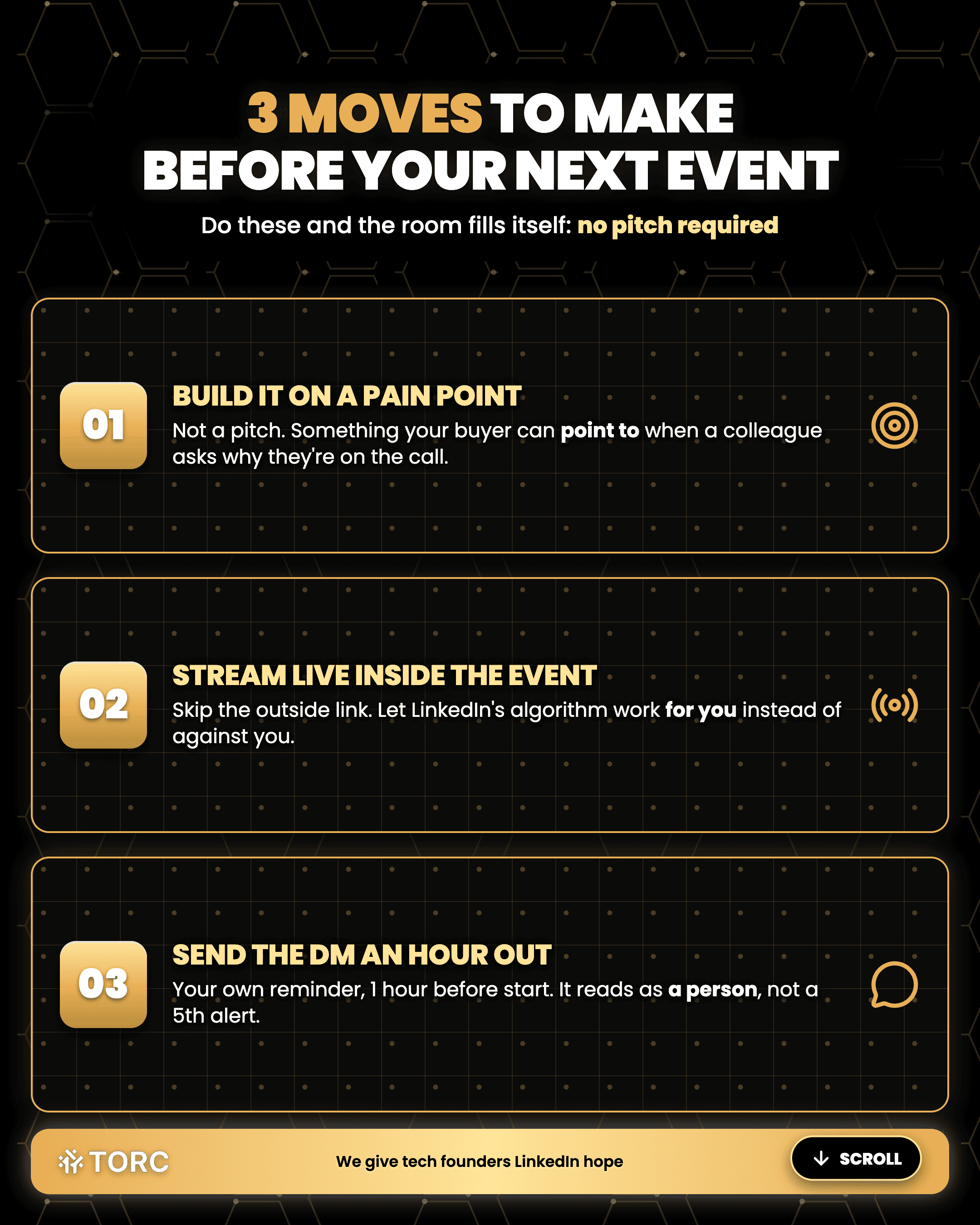 Infographic: 3 moves to make before your next event