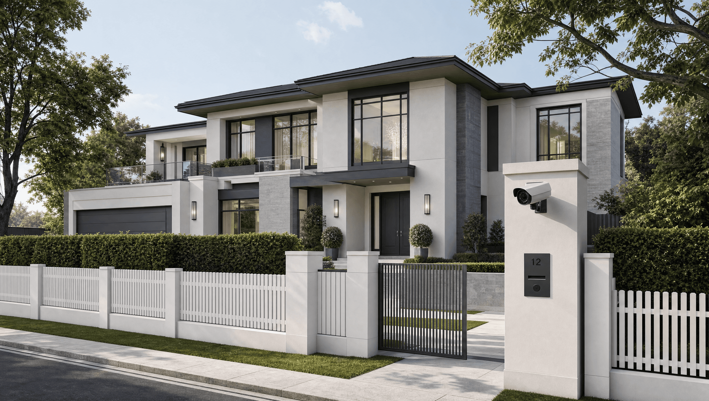Toorak mansion with security system