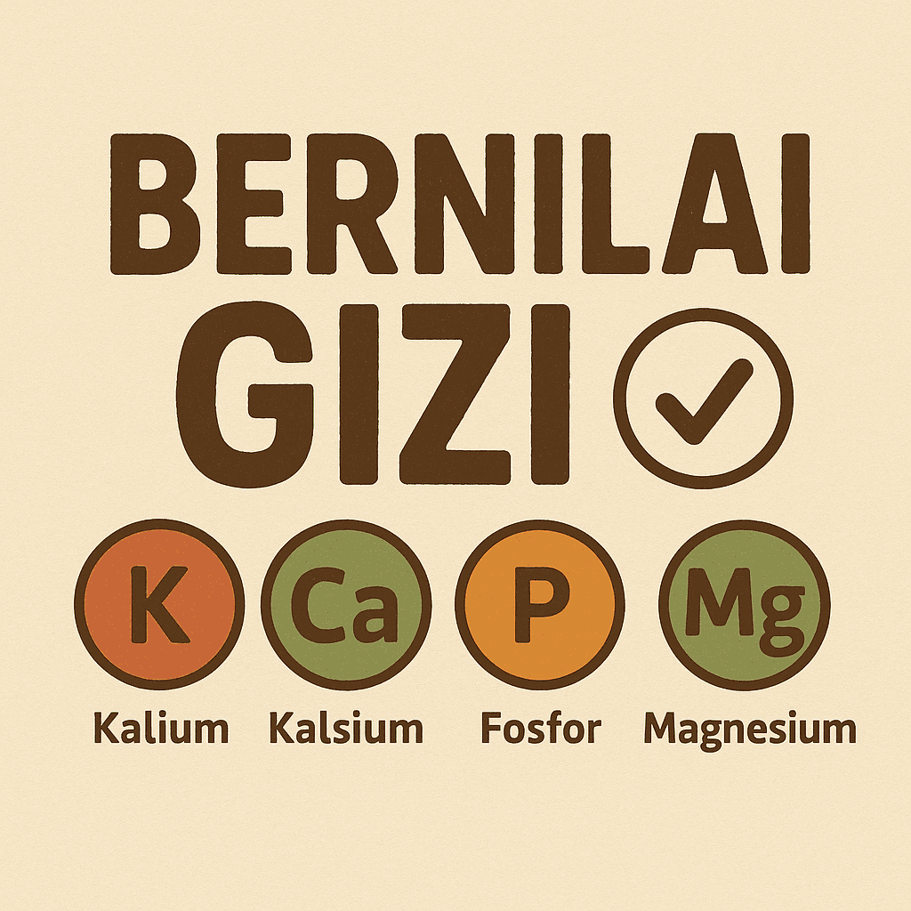 Gula aren bernilai gizi kaya akan kalium, kalsium, dan fosfor