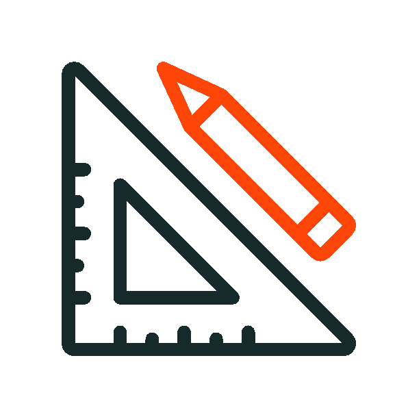 Projects icon: ruler and pencil