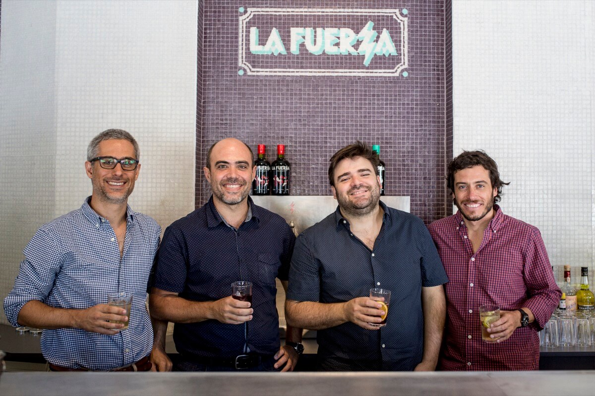 Socios La Fuerza: Agustín Camps, Martín Auzmendi,Julián Díaz, Sebastián Zuccardi.