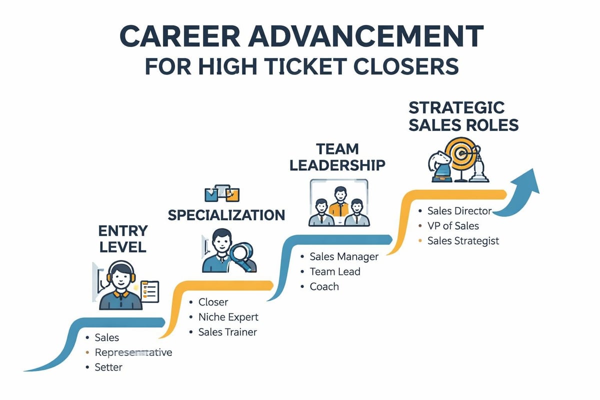 High ticket closer career progression