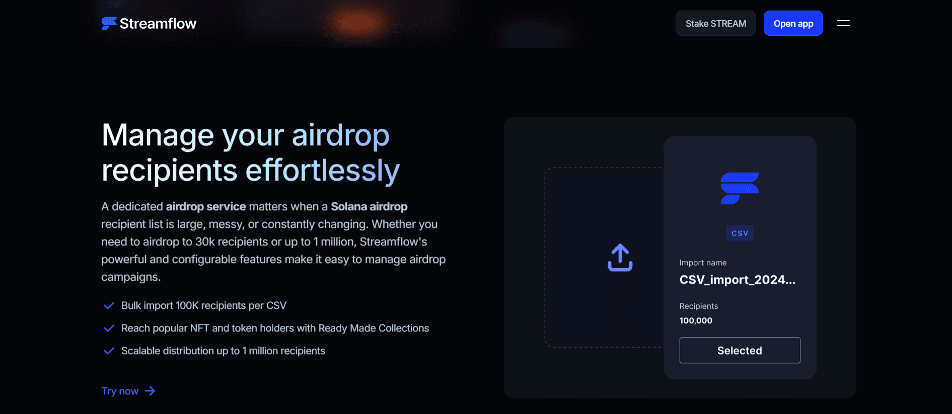Token Airdrop Management Dashboard