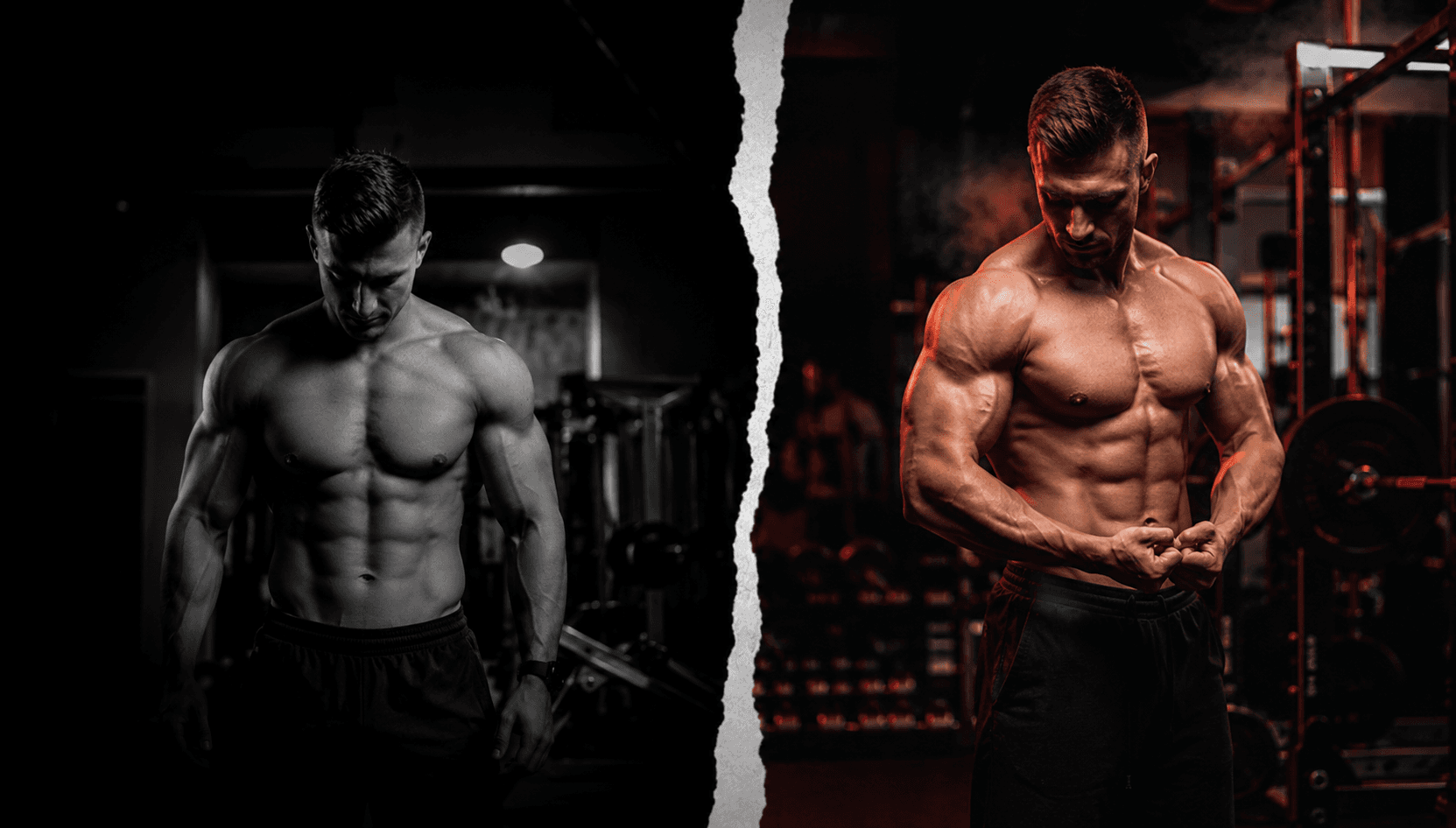 tranformation image of an athlete