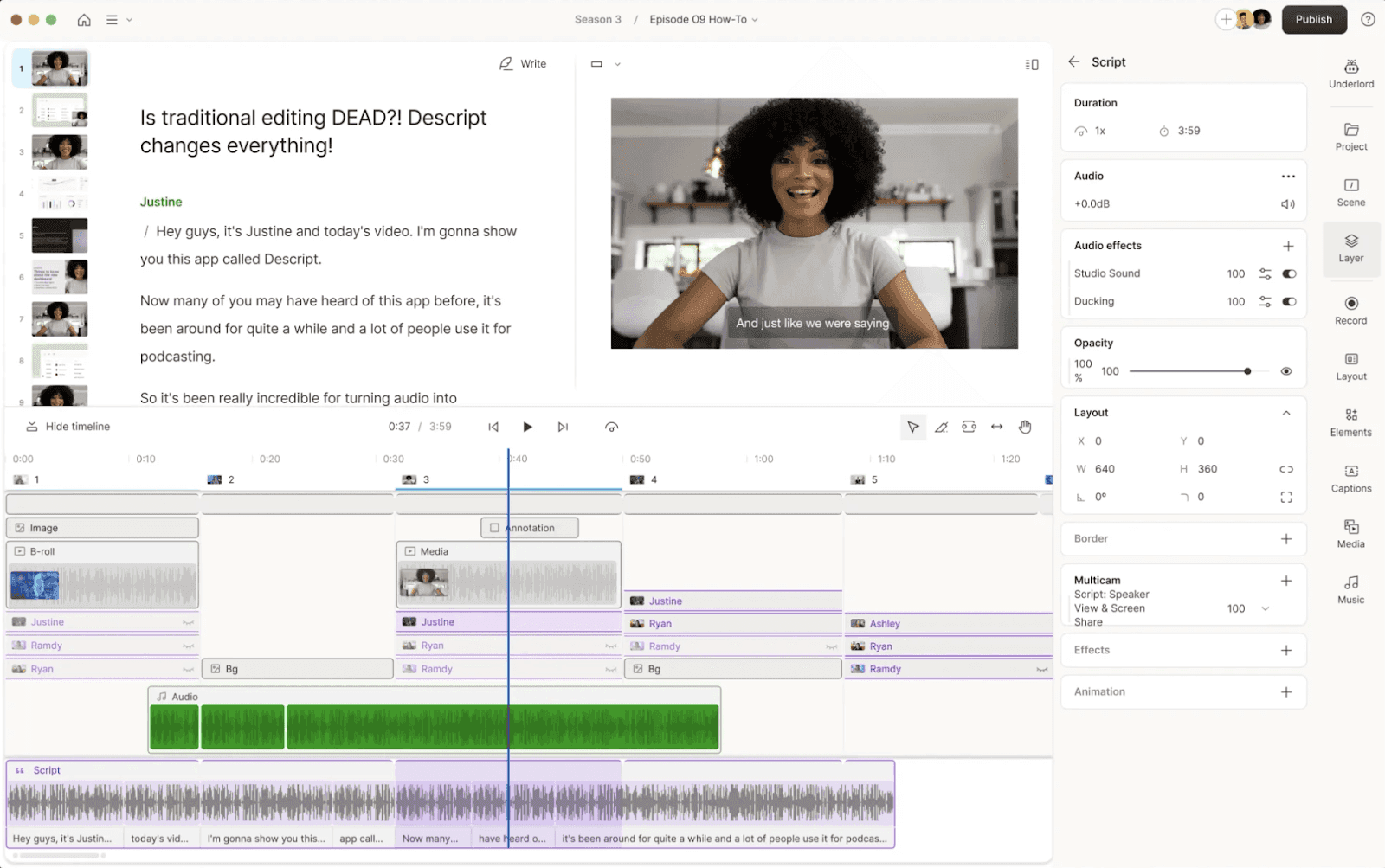 Descript - Veed Alternative