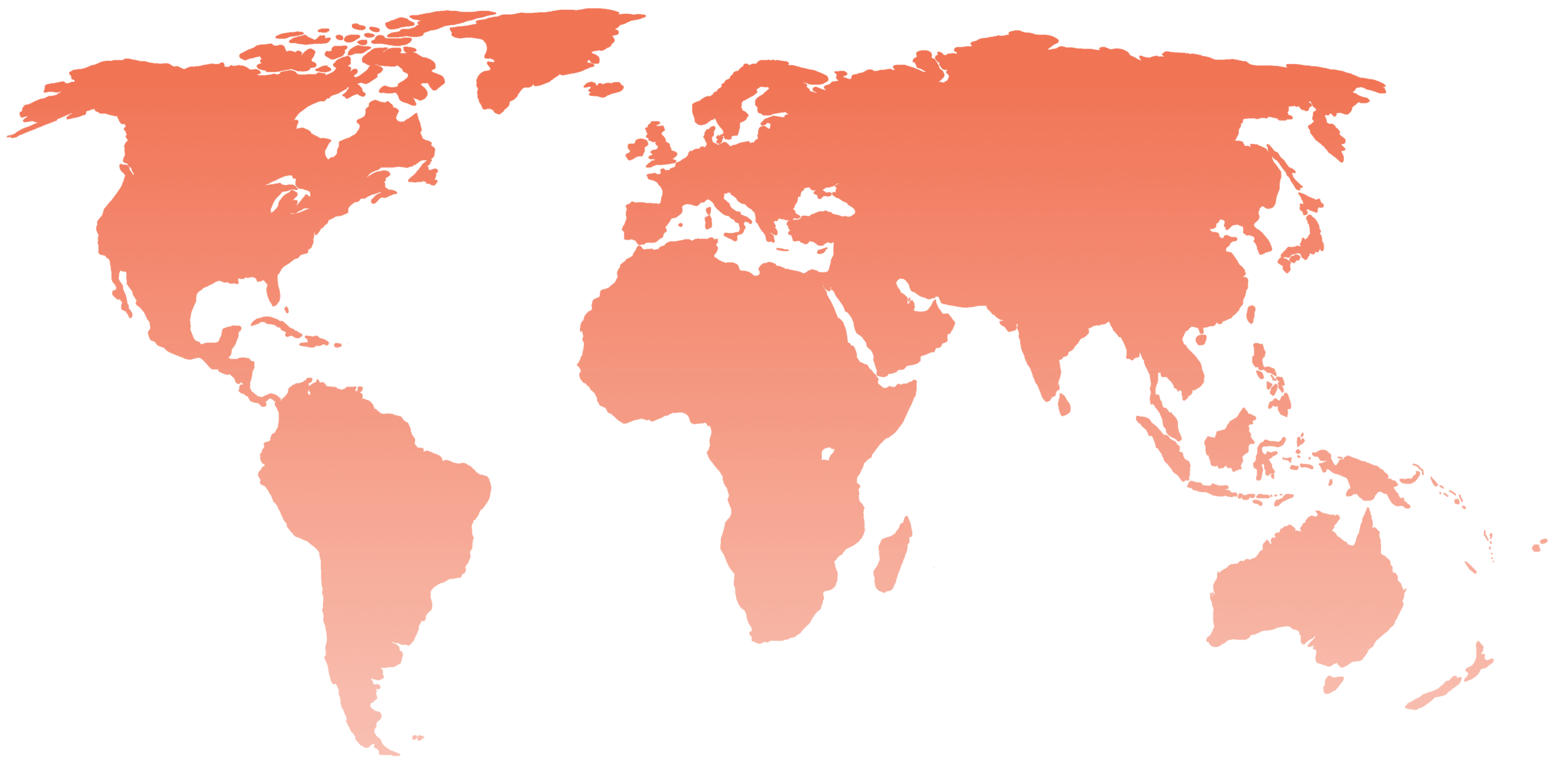 Orange World Map Graphic