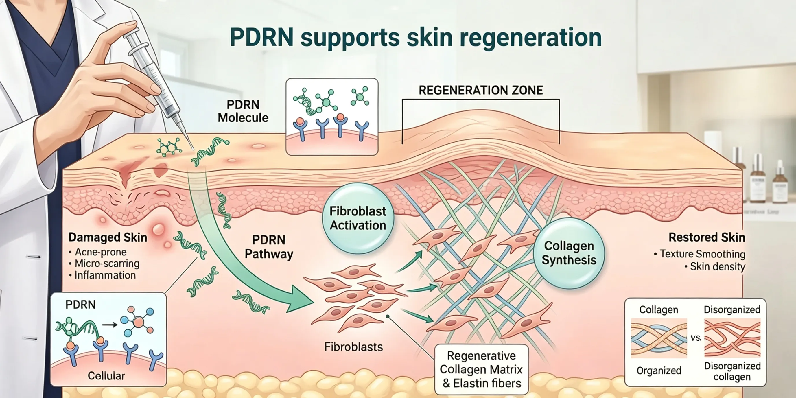How PDRN supports skin regeneration and repair pathways