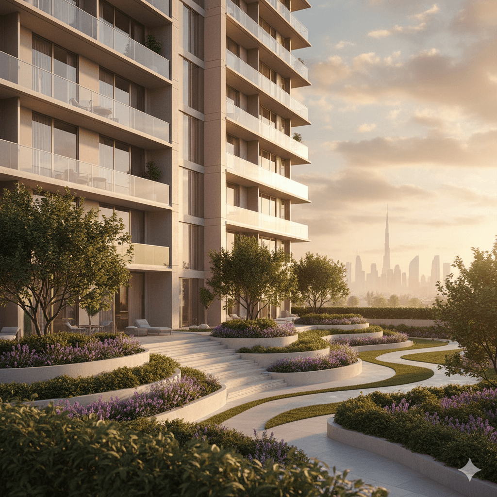 a living room filled with furniture and a large window