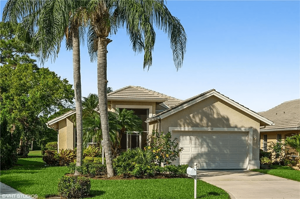 1994 New Roof Construction in Marsh Landing, PGA Village, Port St Lucie with Entegra Flat Broomswept Tile in Natural Gray