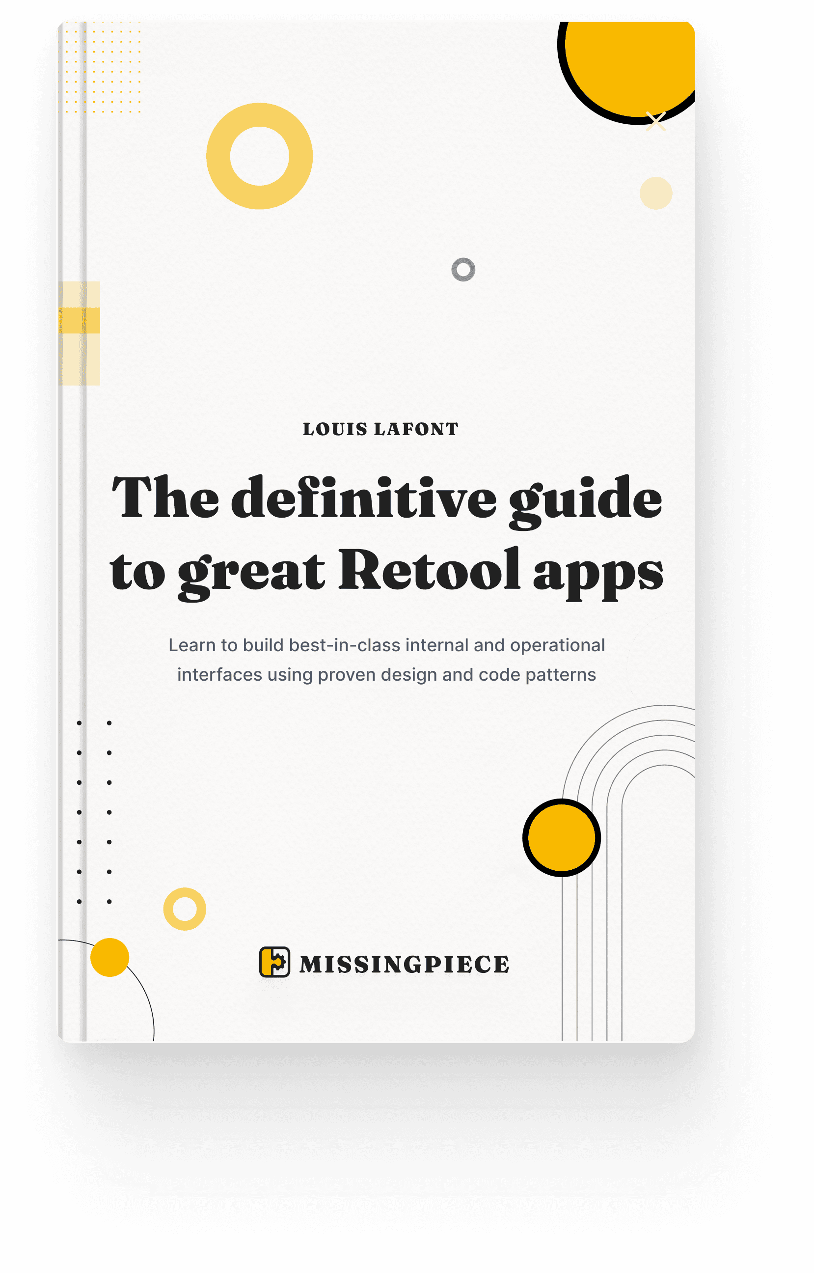 Book cover: "The definitive guide to great Retool apps"