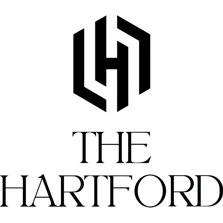 Graphical logo for The Hartford, an apartment complex based in Homewood, IL