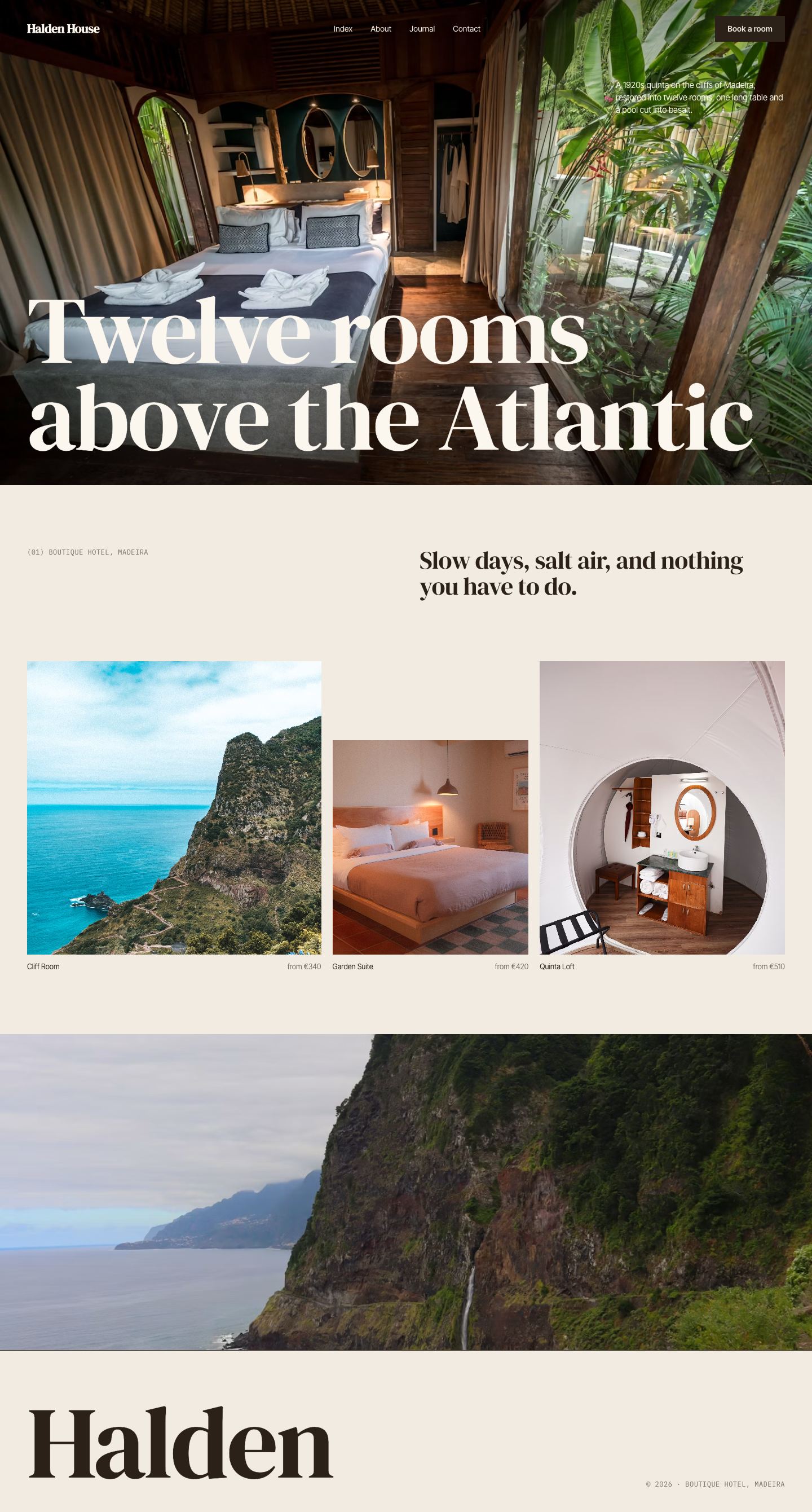 Halden House home page