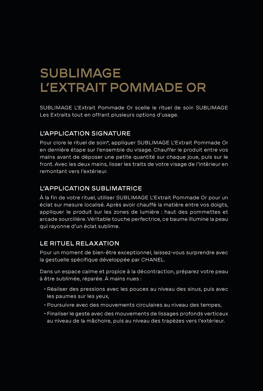 extrait d'une rédaction de texte pour chanel