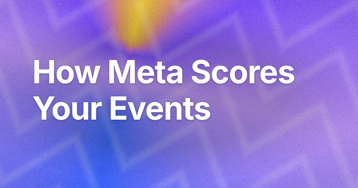 How Facebook Generates Event Match Quality Scores
