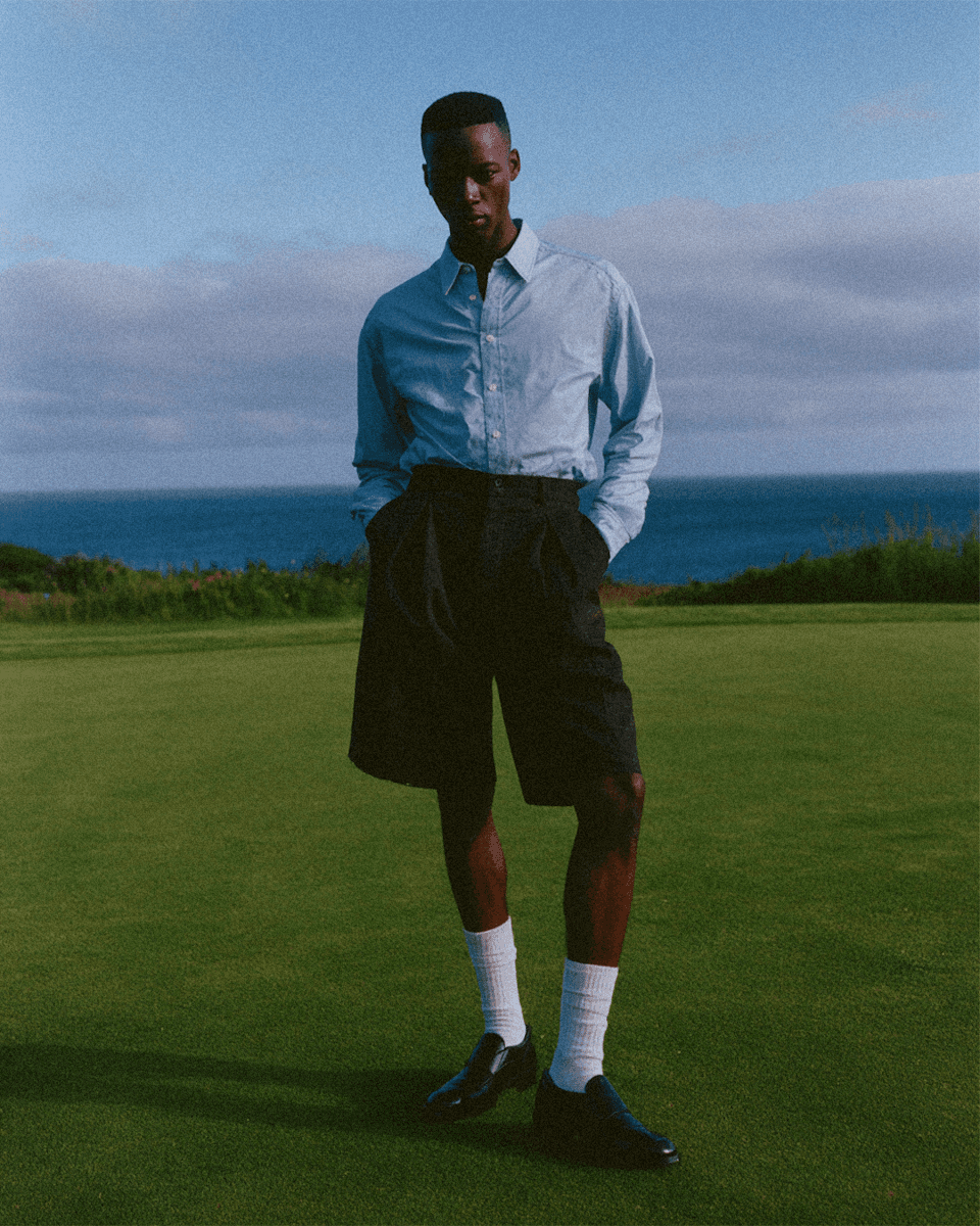 Picture of a man on grass field