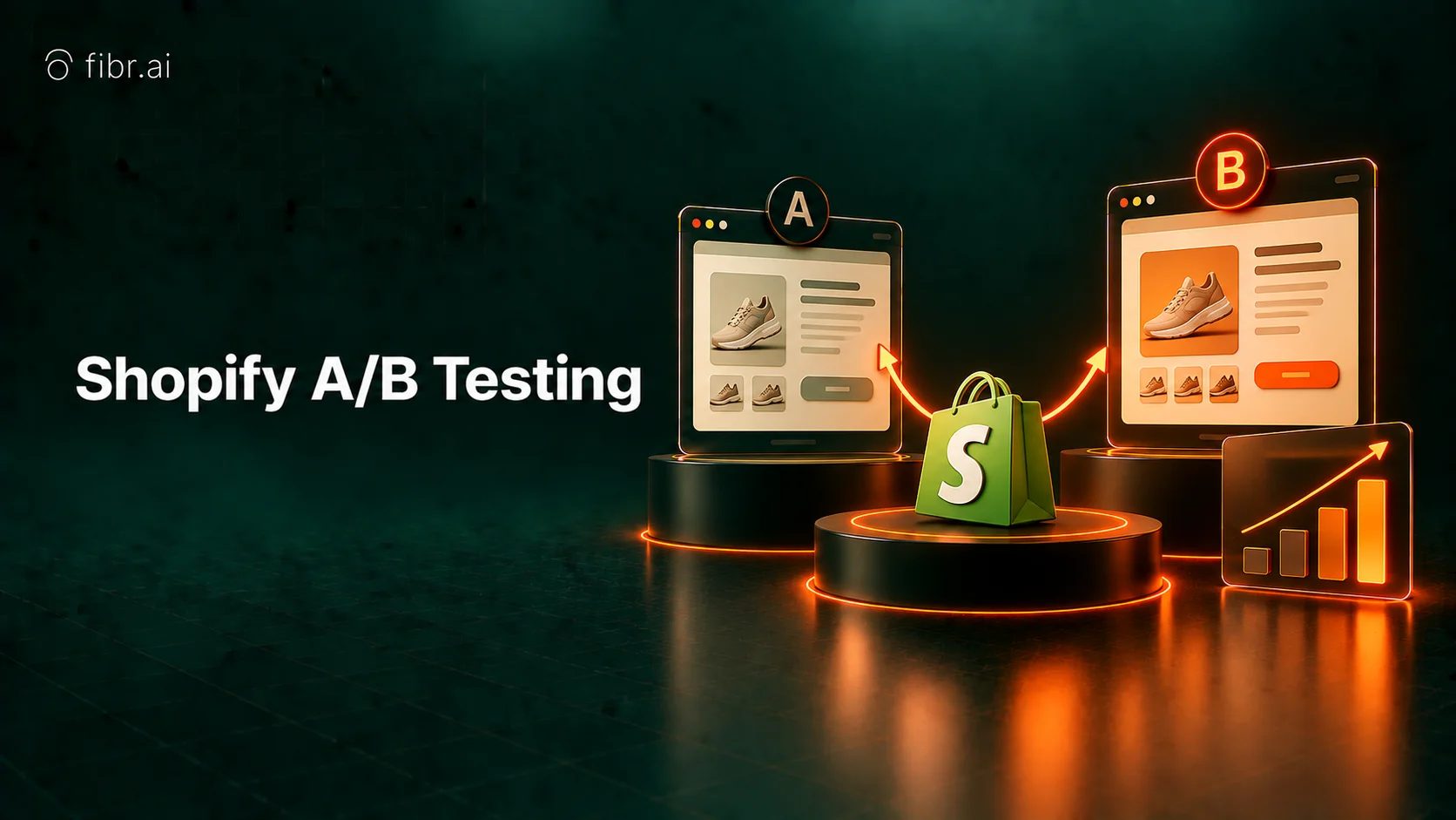 Shopify A/B testing with product variants and analytics.