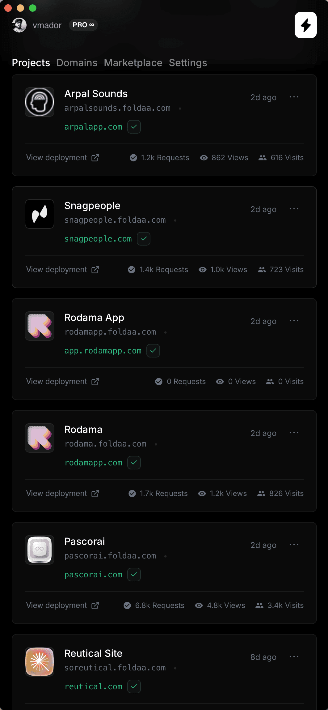 Folda Desktop screenshot