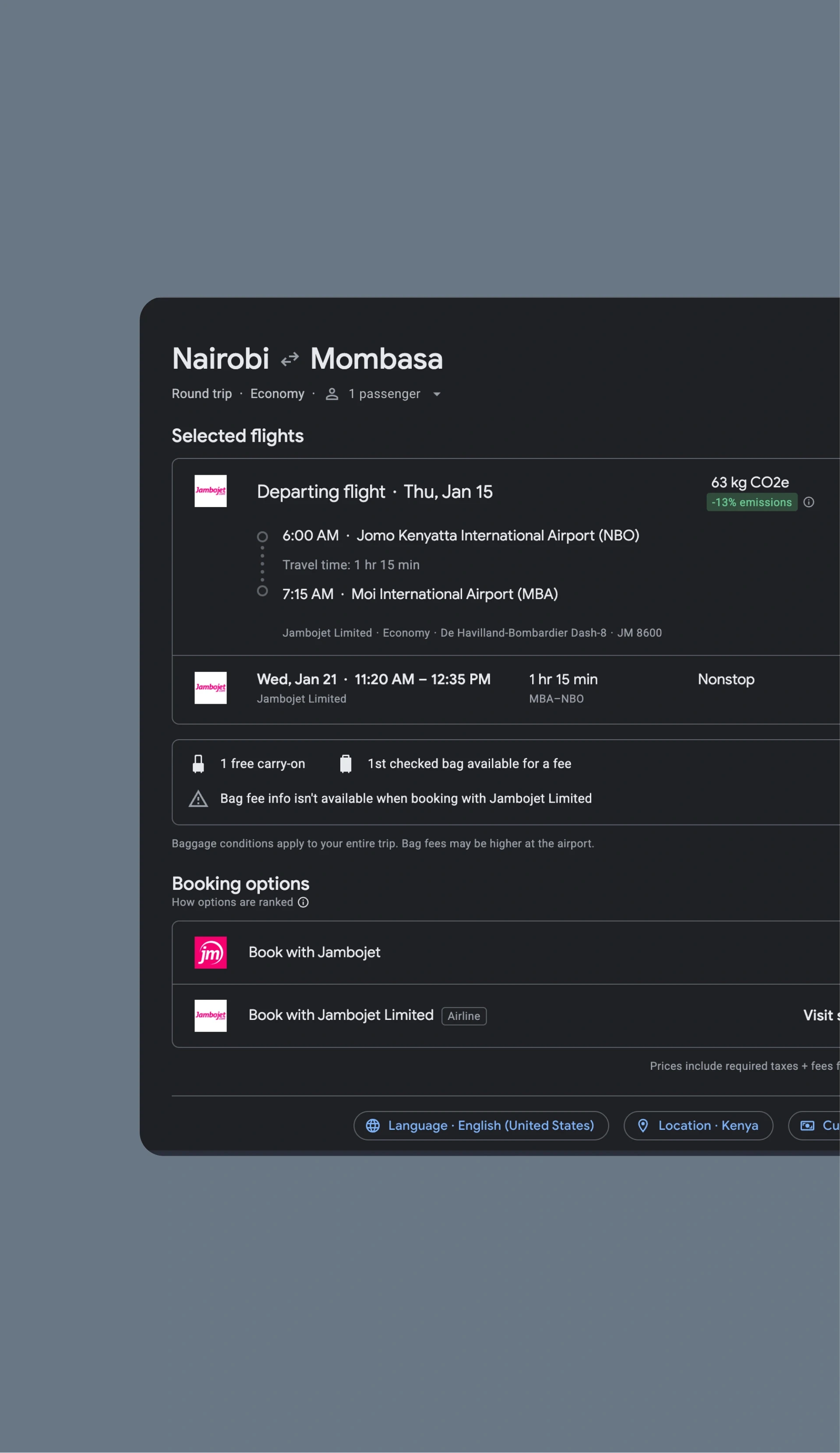 Flight price tracker
