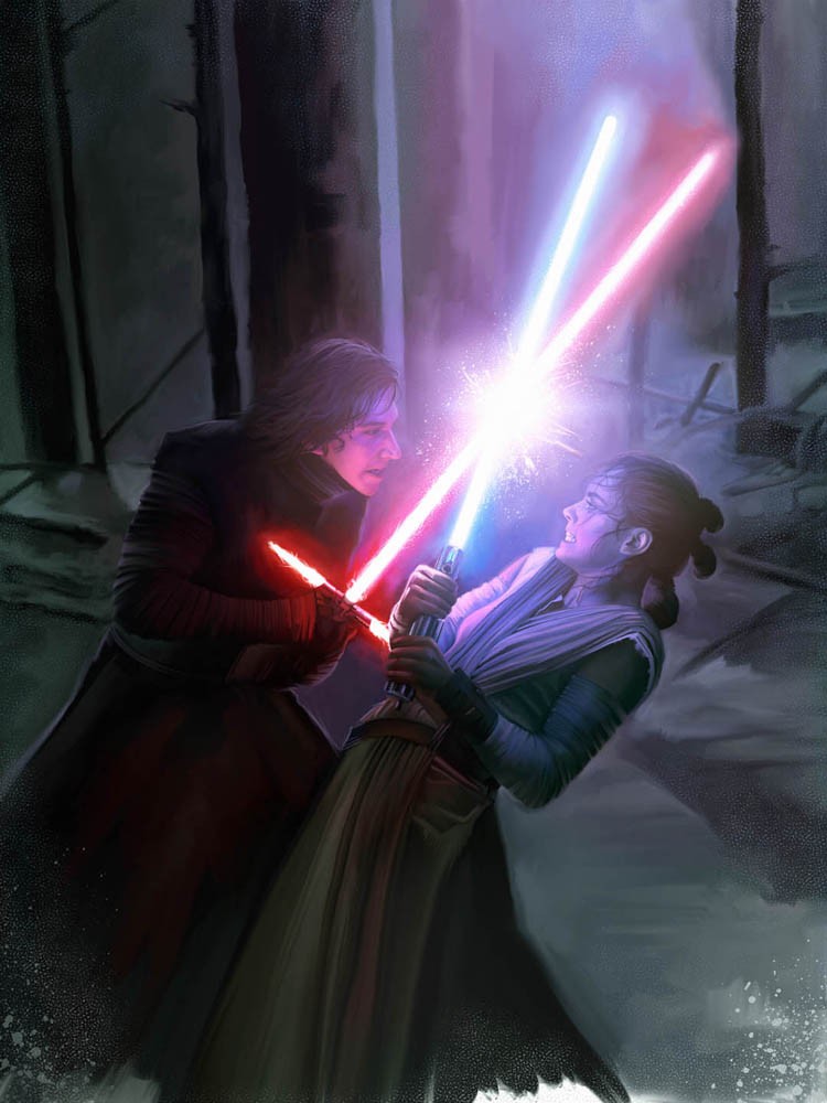 Kylo Ren & Rey by Brian Rood