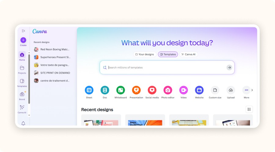 Canva slideshow