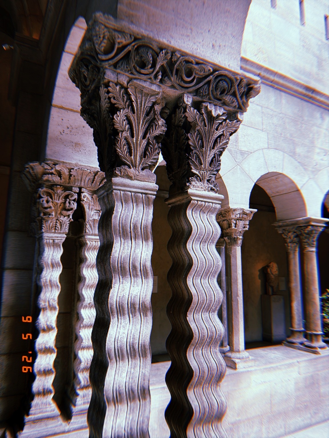 Wavy carved columns Photograph by Pranjali Shah.