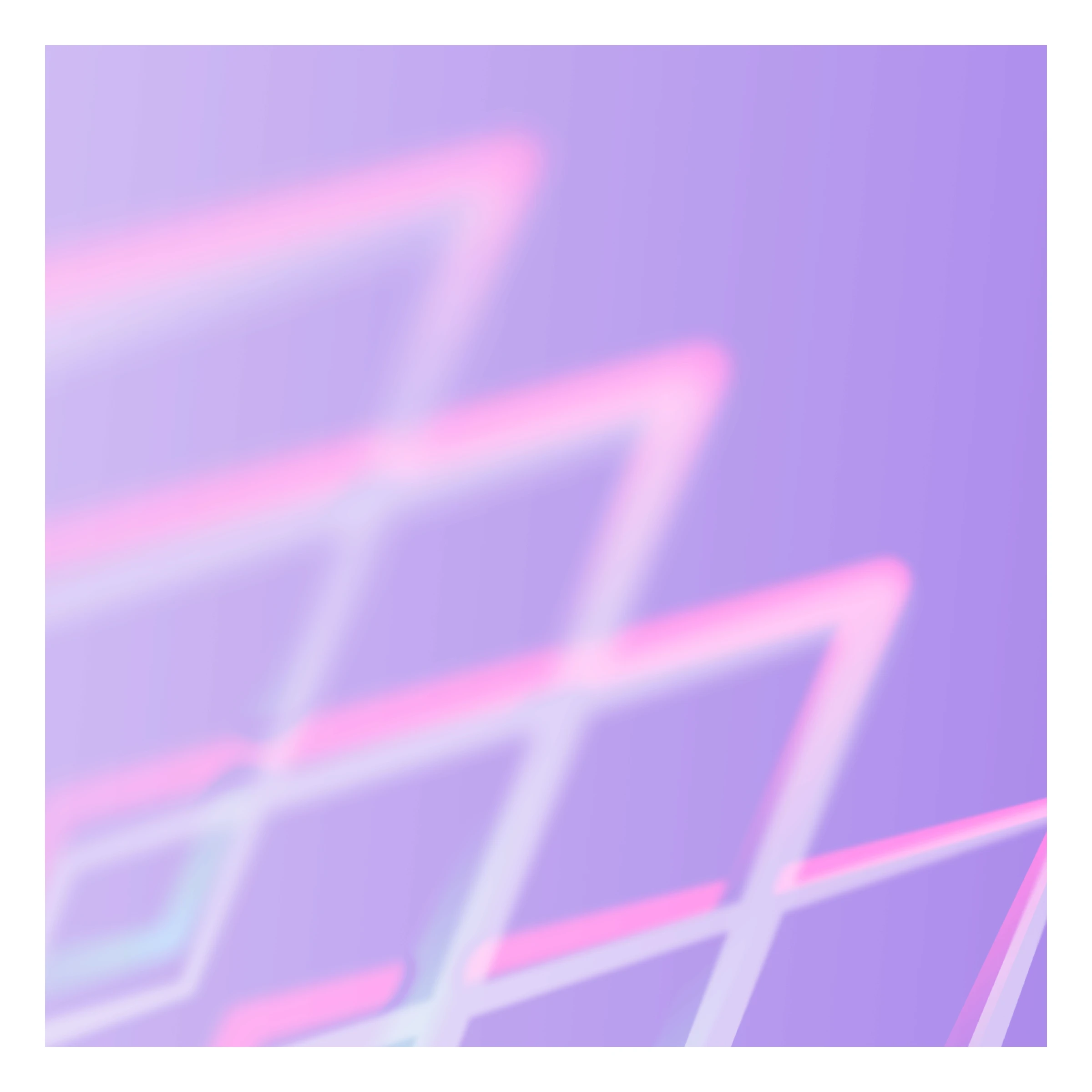 Composição abstrata em tons de rosa e roxo.