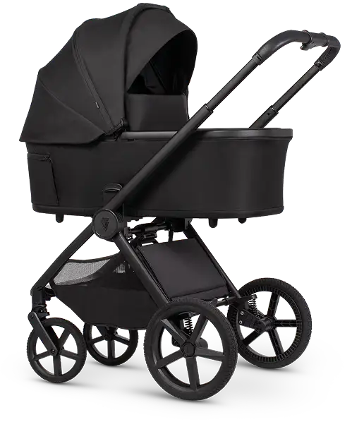 Black pram Upline 3 Onyx with carrycot