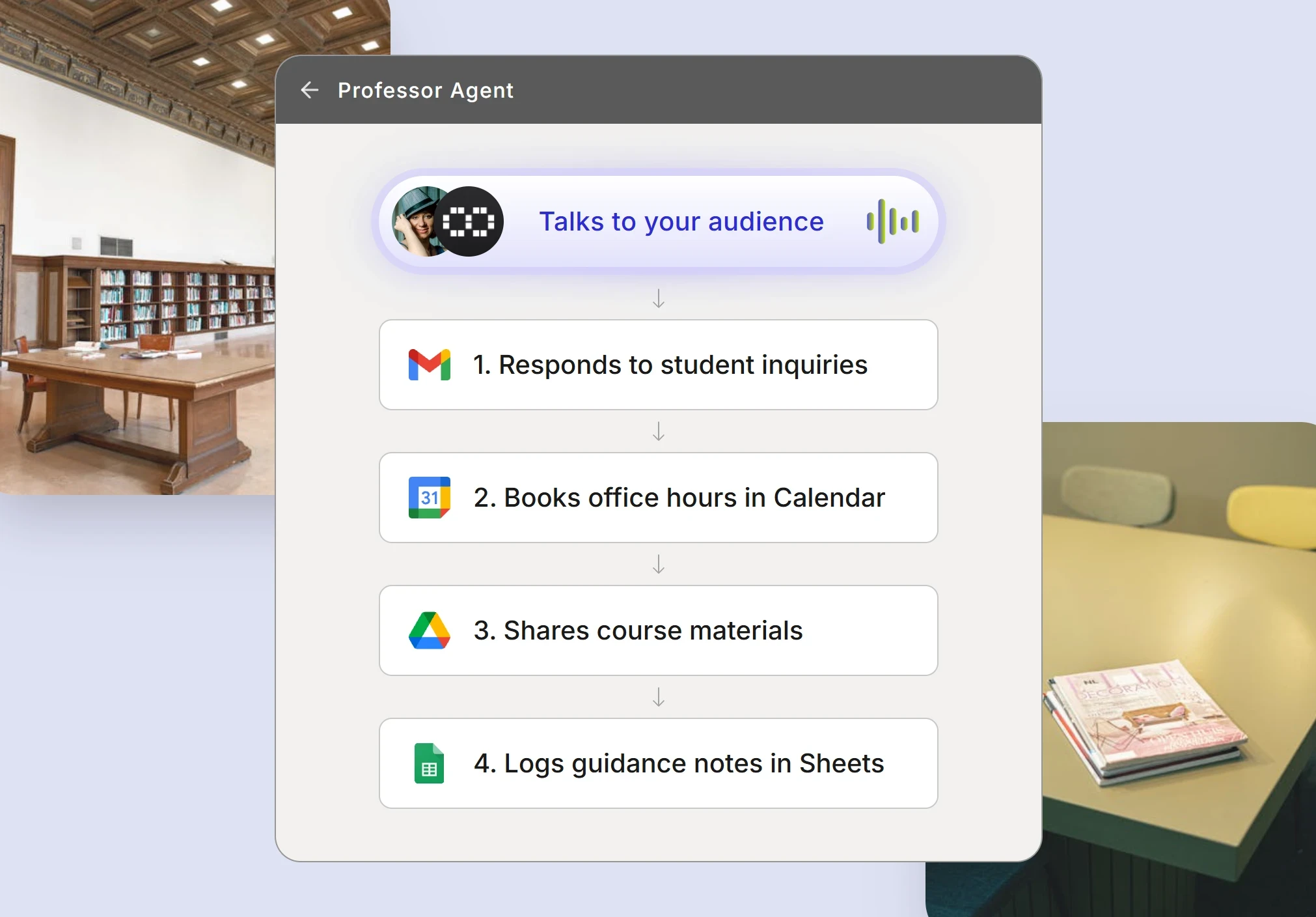 Automated university professor system for office hour management