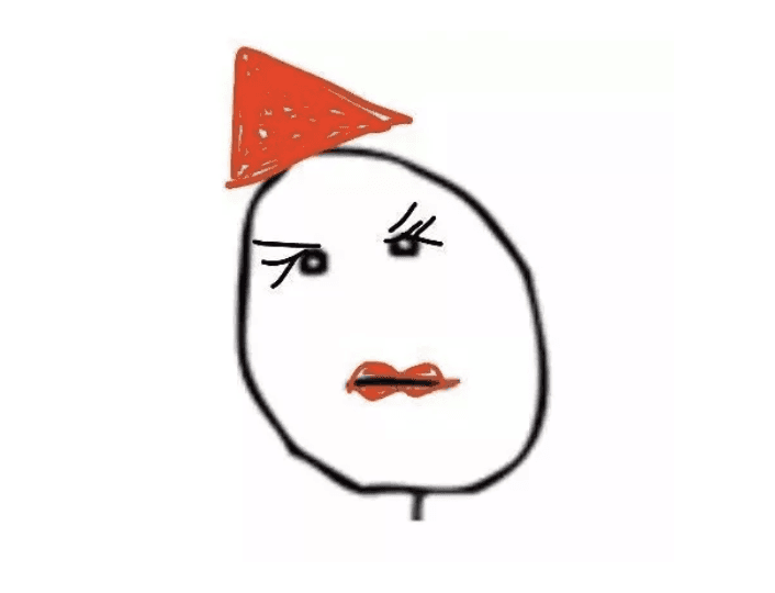 红色帽子的卡通头像