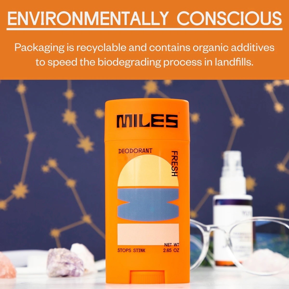 Miles Deodorant Amazon Graphics Environmentally Concious