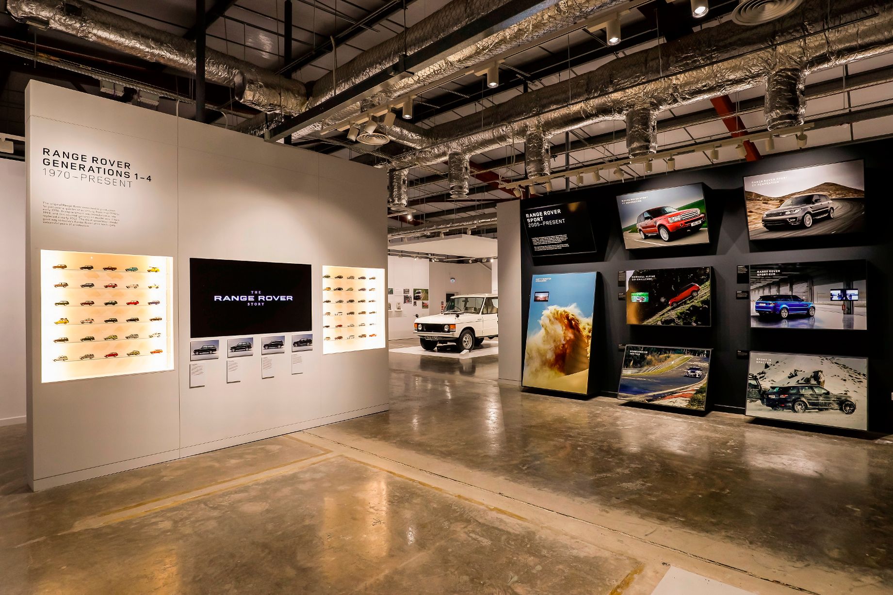 Range Rover Velar motor show display with bespoke exhibition joinery by Matrix IDC