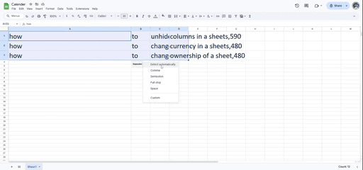 Comment diviser une cellule dans Google Sheets – Guide simple étape par ...