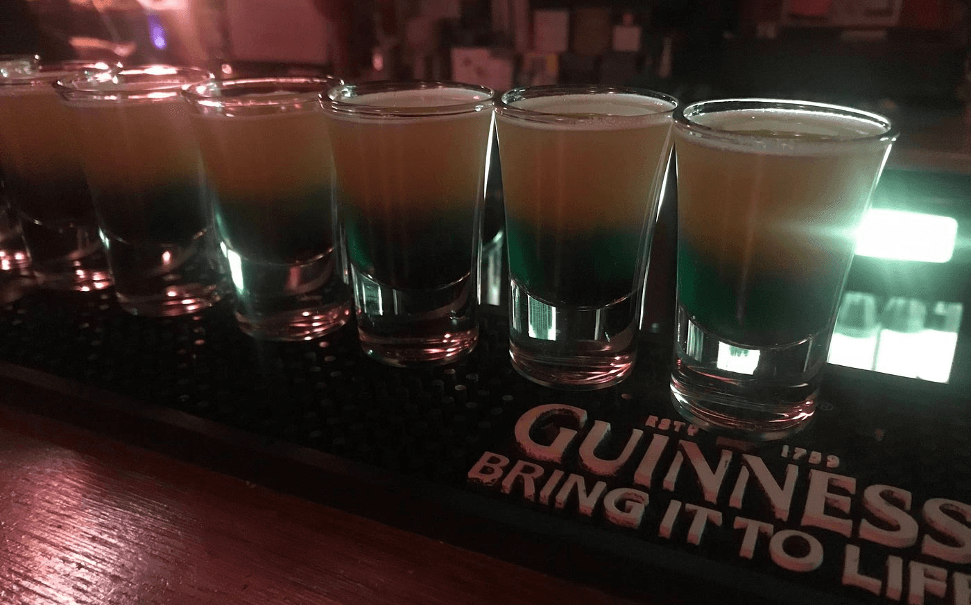 McCarthy’s Irish Pub shots
