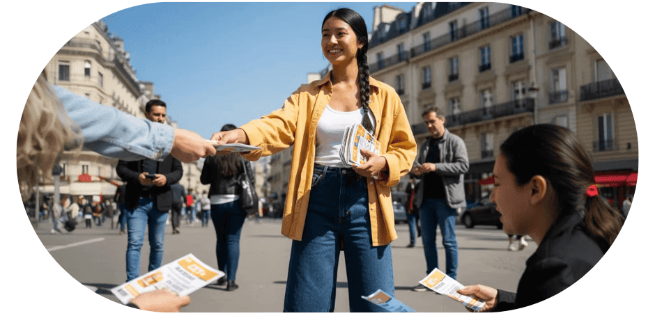 Distribution de flyers