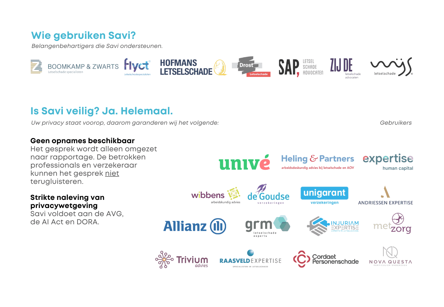 De Savi app op smartphone scherm: stapsgewijs proces voor nauwkeurige en direct geautomatiseerde letselschaderapportage