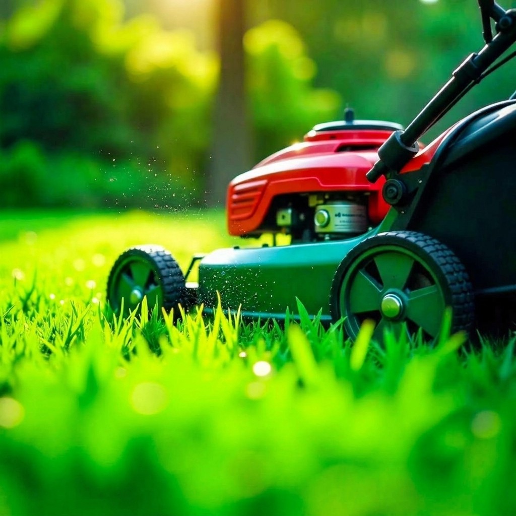 Image of a lawn mowing service