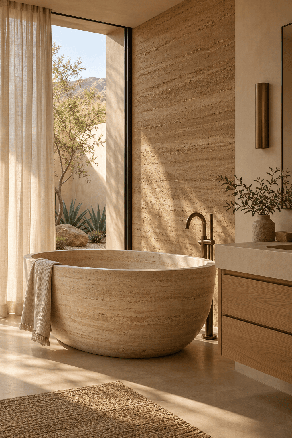 Architectural detail at Desert Mountain Retreat