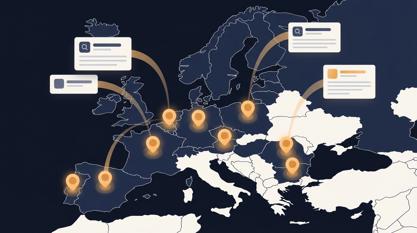 Internationale Suchergebnisse und hreflang für eine mehrsprachige Website in Europa