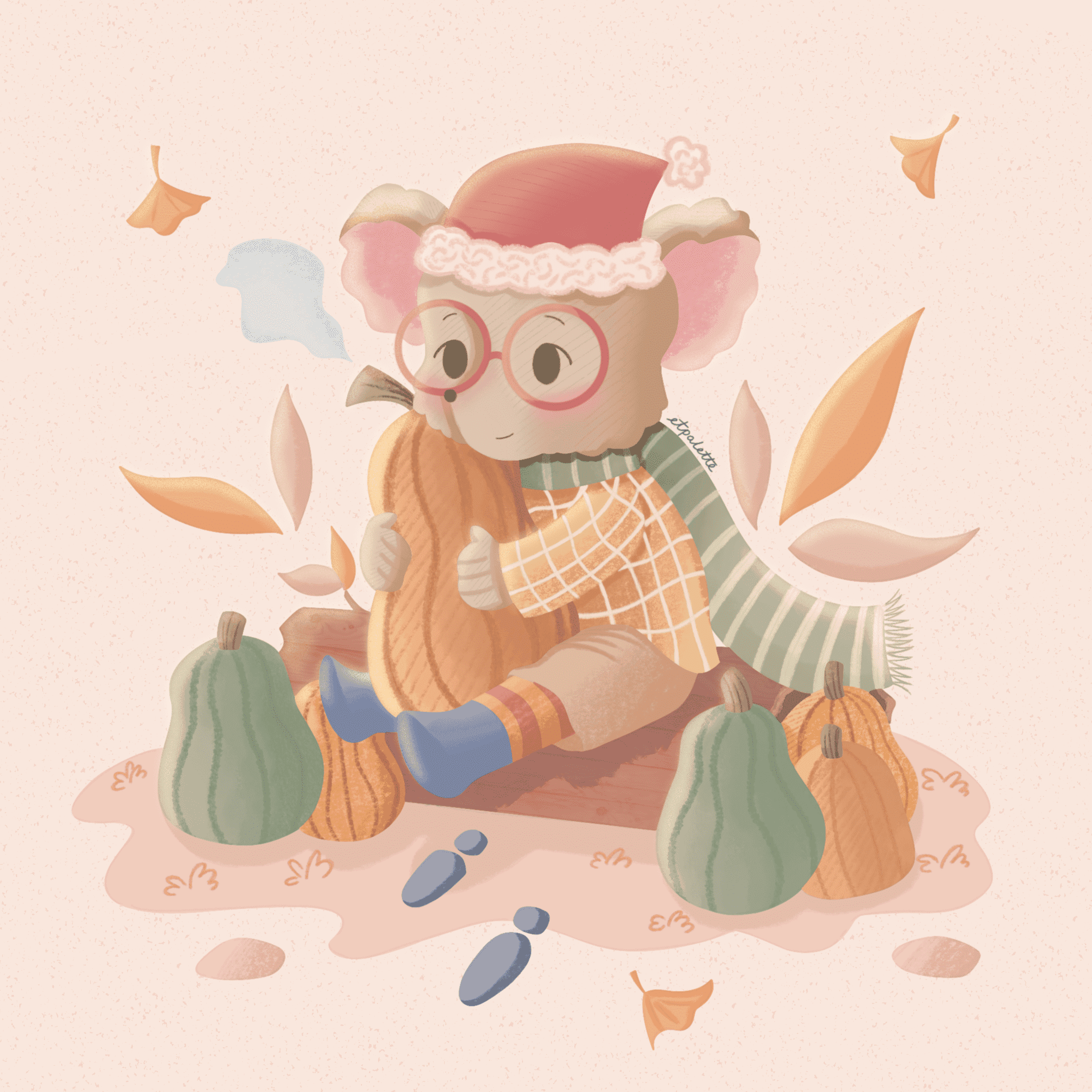 autumn cosy illustration